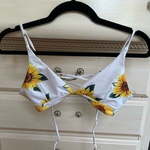 Sunflower bikini top